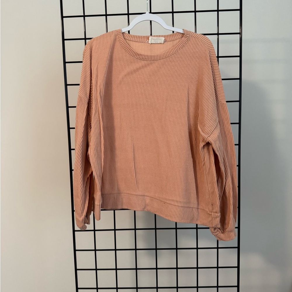 Women's Ribbed Tan Top